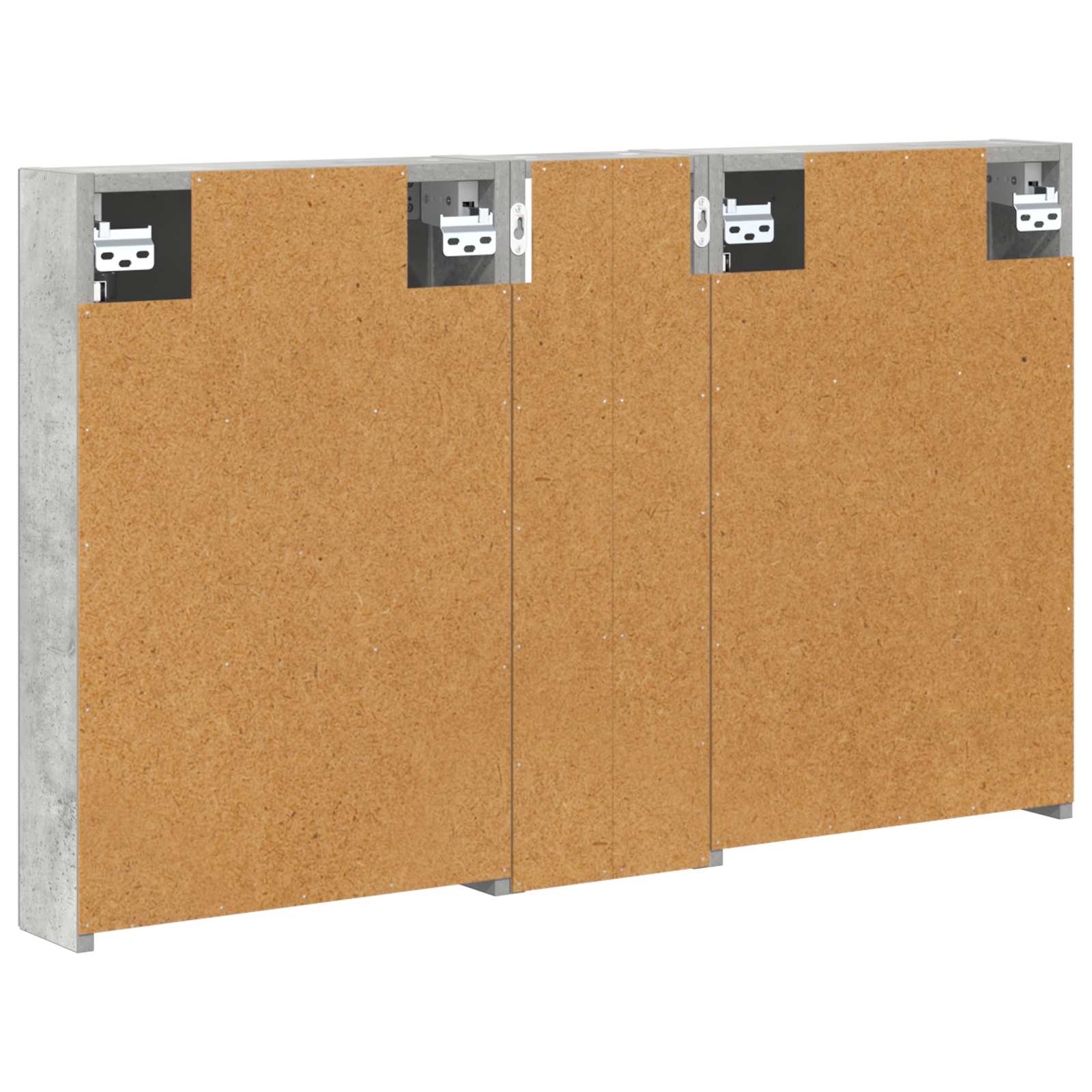 Badeværelsesskabsæt 3 pcs 100 x 10,5 x 60,5 cm Konstrueret træ