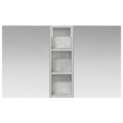 Badeværelsesskabsæt 3 stk. 100 x 10,5 x 60,5 cm Konstrueret træ