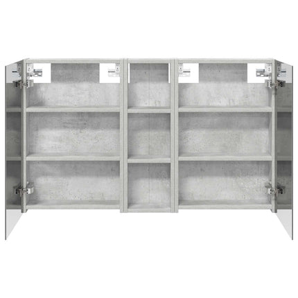 Badeværelsesskabsæt 3 stk. 100 x 10,5 x 60,5 cm Konstrueret træ