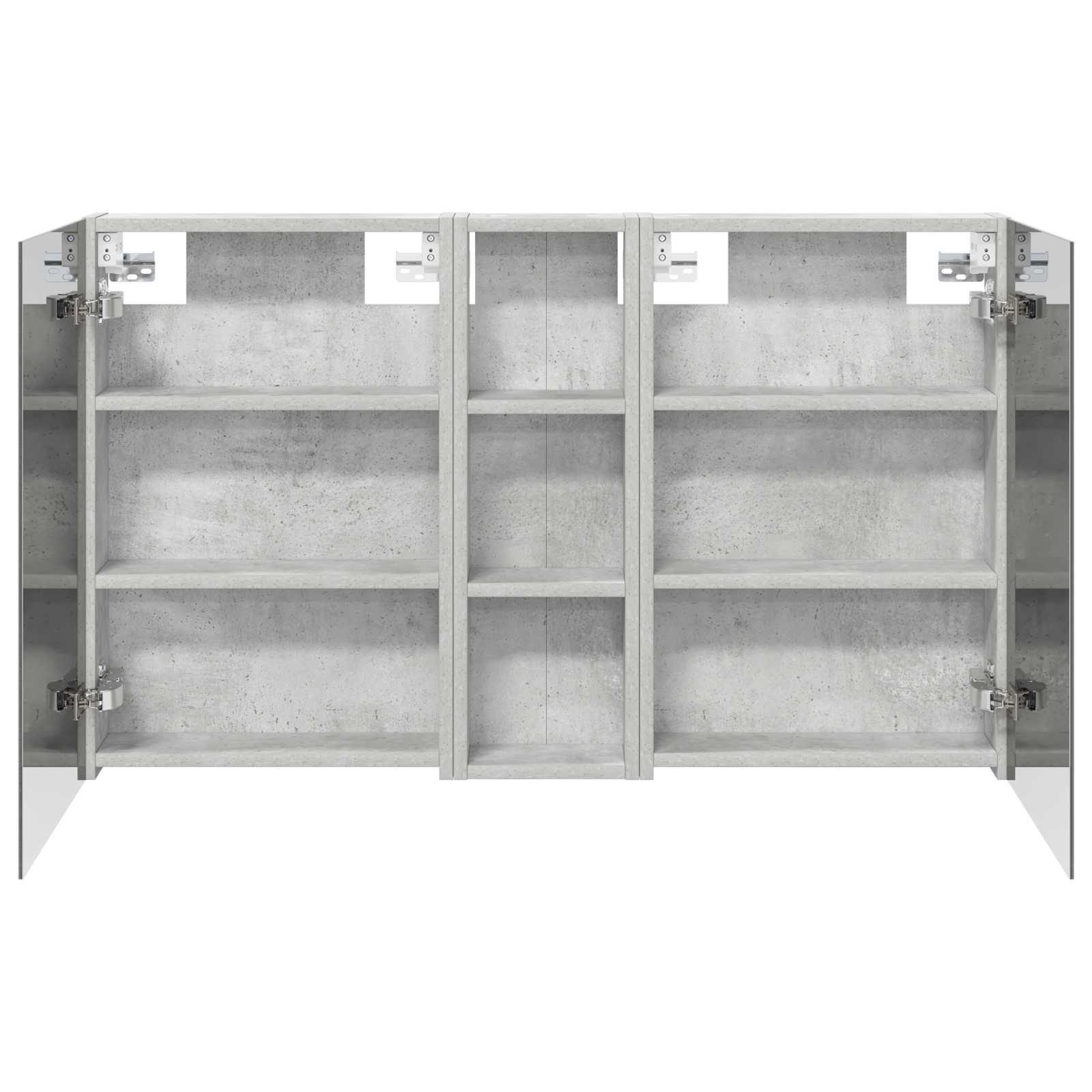 Badeværelsesskabsæt 3 pcs 100 x 10,5 x 60,5 cm Konstrueret træ