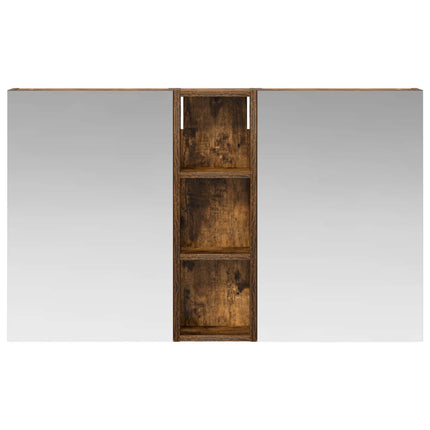 Badeværelsesskabsæt 3 stk. 100 x 10,5 x 60,5 cm Konstrueret træ