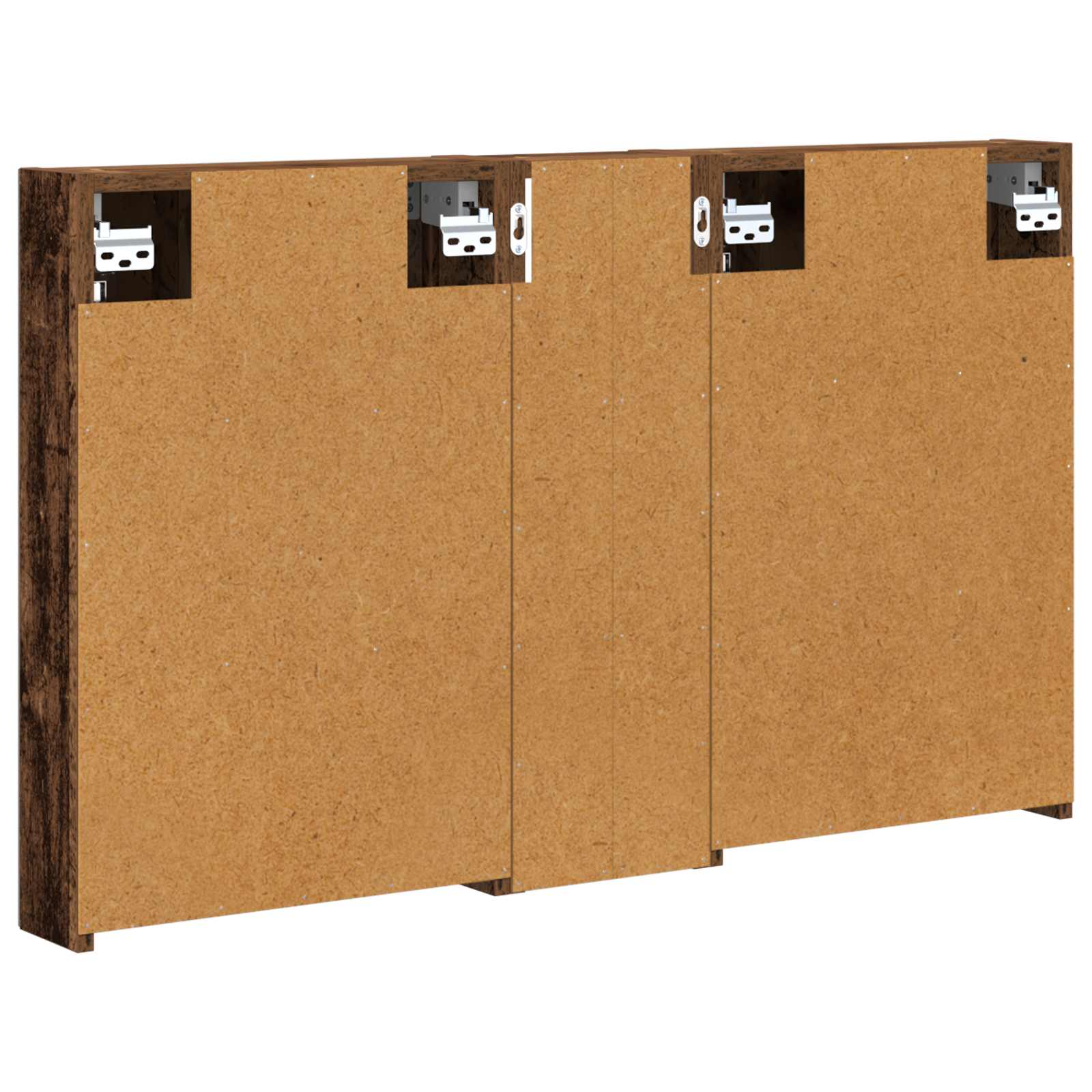 Badeværelsesskabsæt 3 pcs 100 x 10,5 x 60,5 cm Konstrueret træ