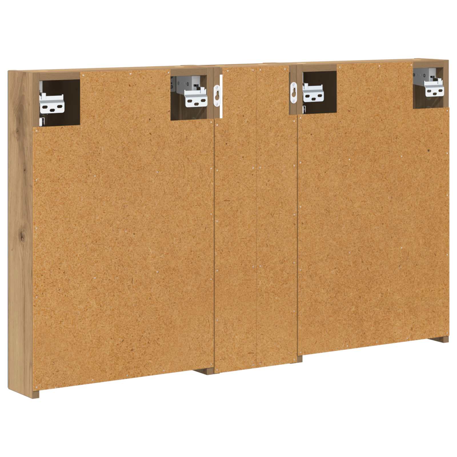 Badeværelsesskabsæt 3 pcs 100 x 10,5 x 60,5 cm Konstrueret træ