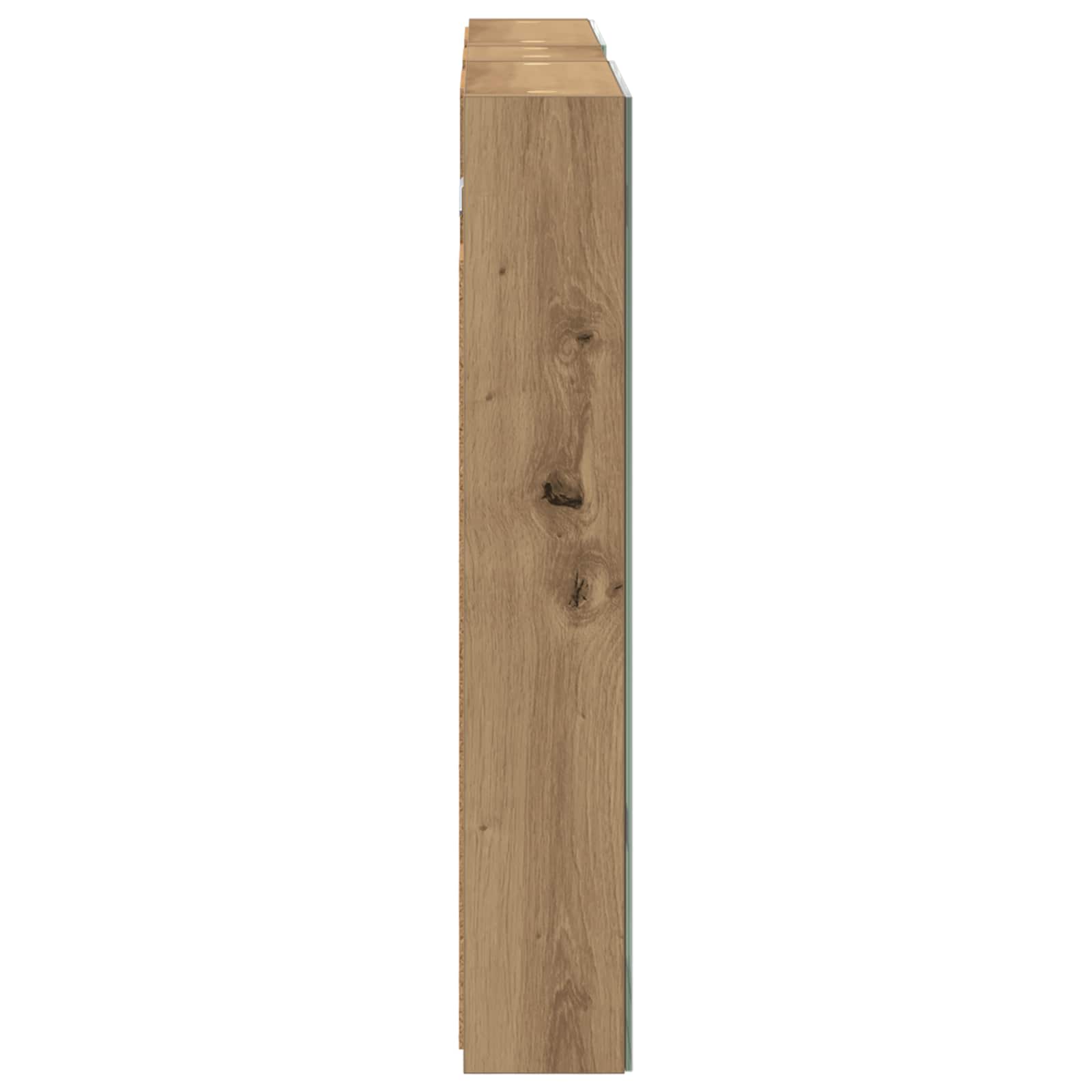 Badeværelsesskabsæt 3 pcs 100 x 10,5 x 60,5 cm Konstrueret træ