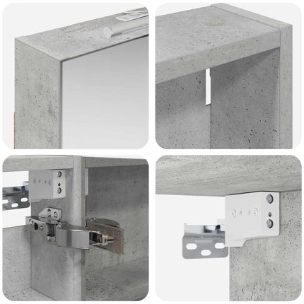 Badeværelsesskabsæt 3 stk. 100 x 10,5 x 60,5 cm Konstrueret træ