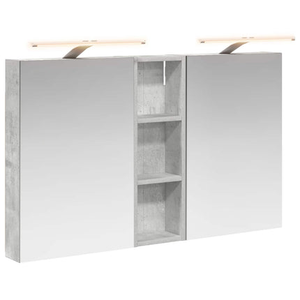 Badeværelsesskabsæt 3 stk. 100 x 10,5 x 60,5 cm Konstrueret træ