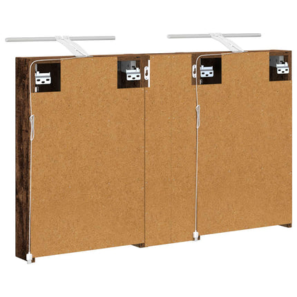 Badeværelsesskabsæt 3 stk. 100 x 10,5 x 60,5 cm Konstrueret træ