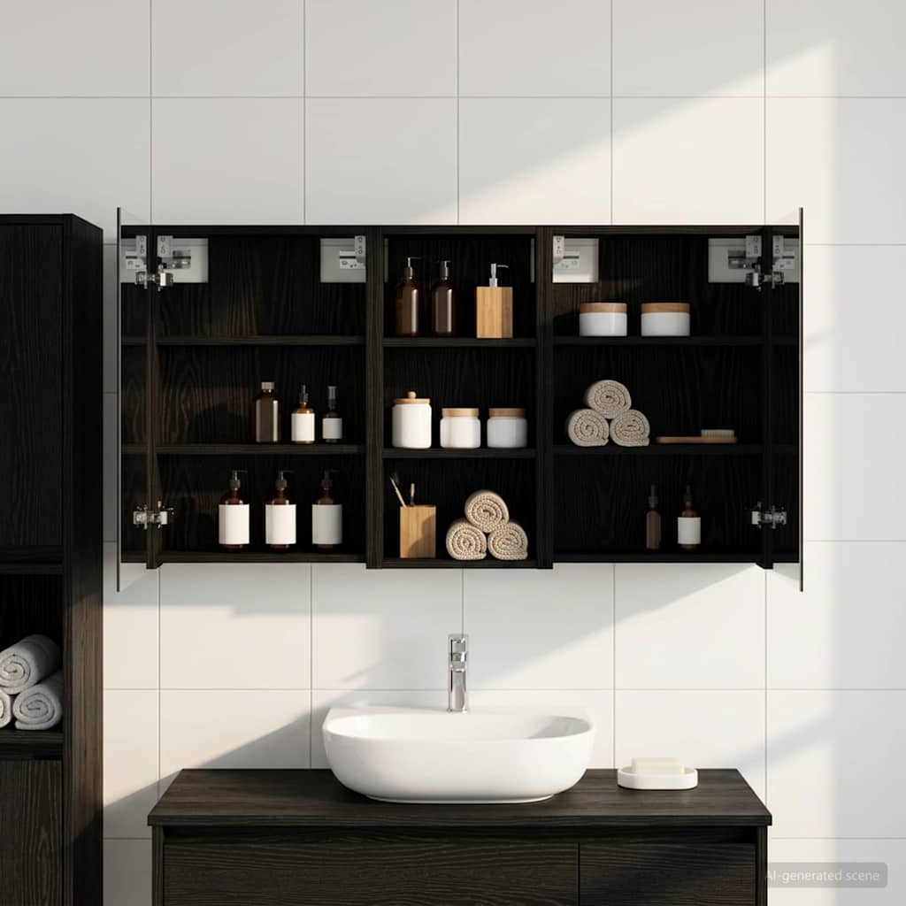 Badevrelsesskabst 3 stk. 110 x 10,5 x 60,5 cm Konstrueret tr
