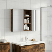 Badeværelsesskabsæt 3 pcs 110 x 10,5 x 60,5 cm Konstrueret træ