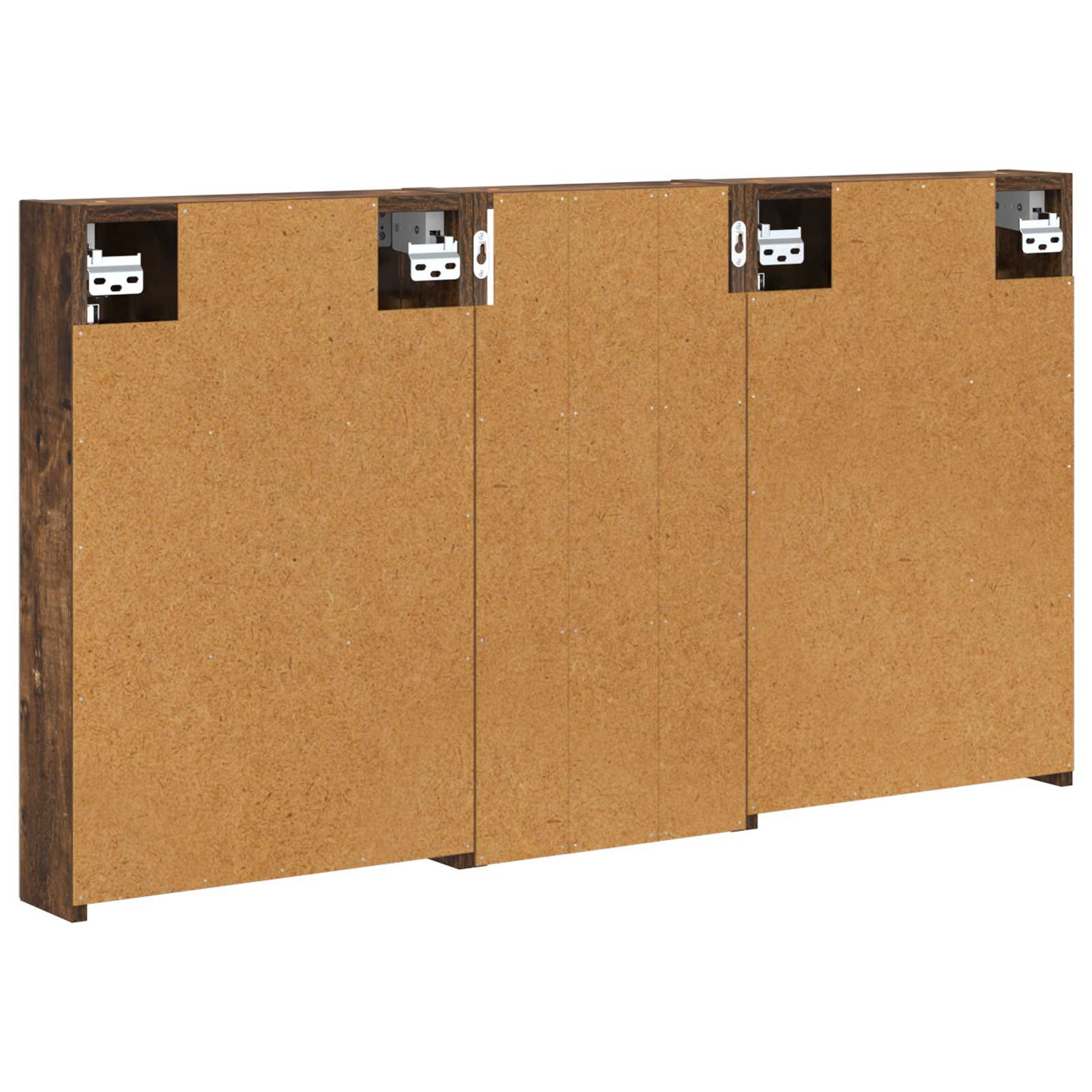 Badeværelsesskabsæt 3 pcs 110 x 10,5 x 60,5 cm Konstrueret træ