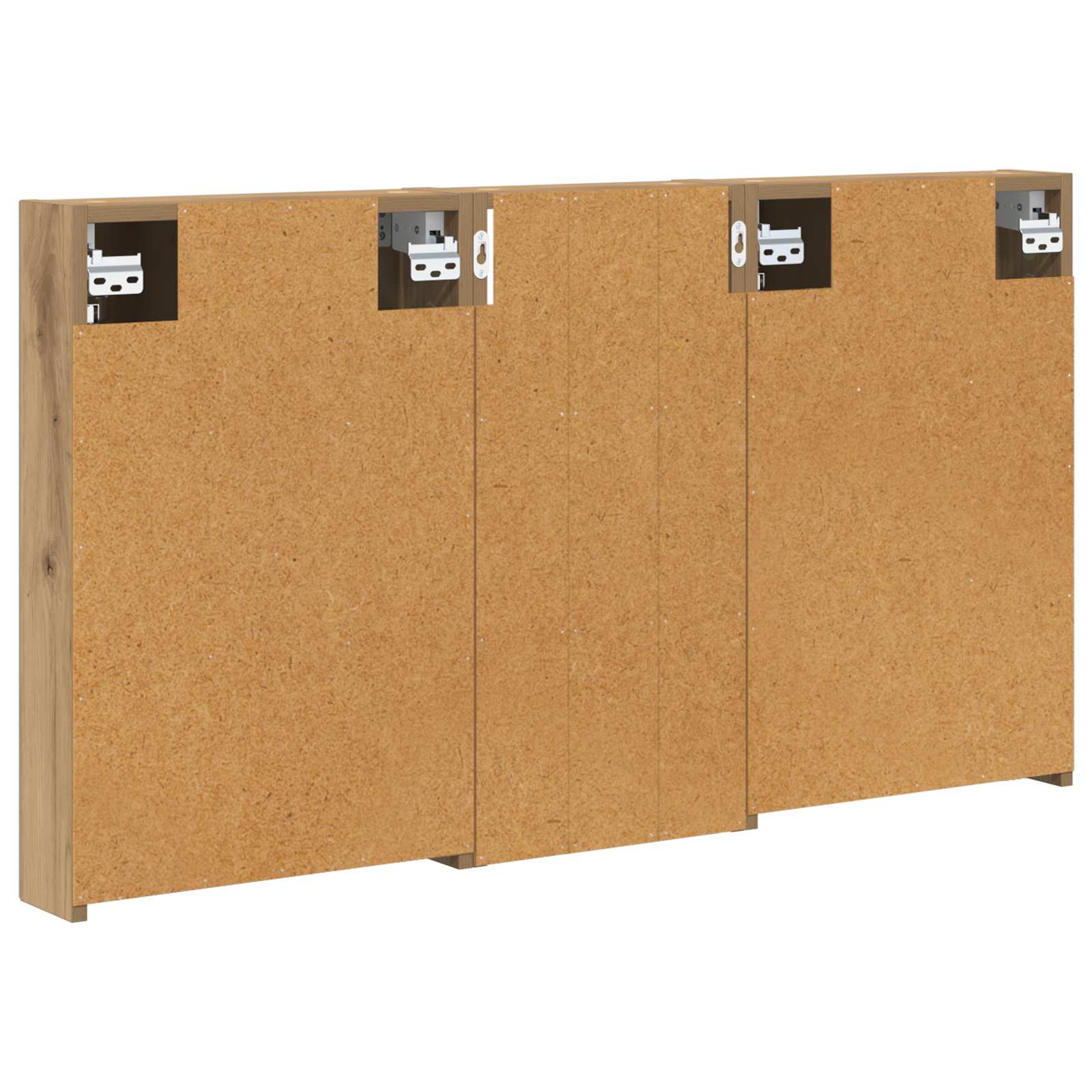 Badeværelsesskabsæt 3 pcs 110 x 10,5 x 60,5 cm Konstrueret træ