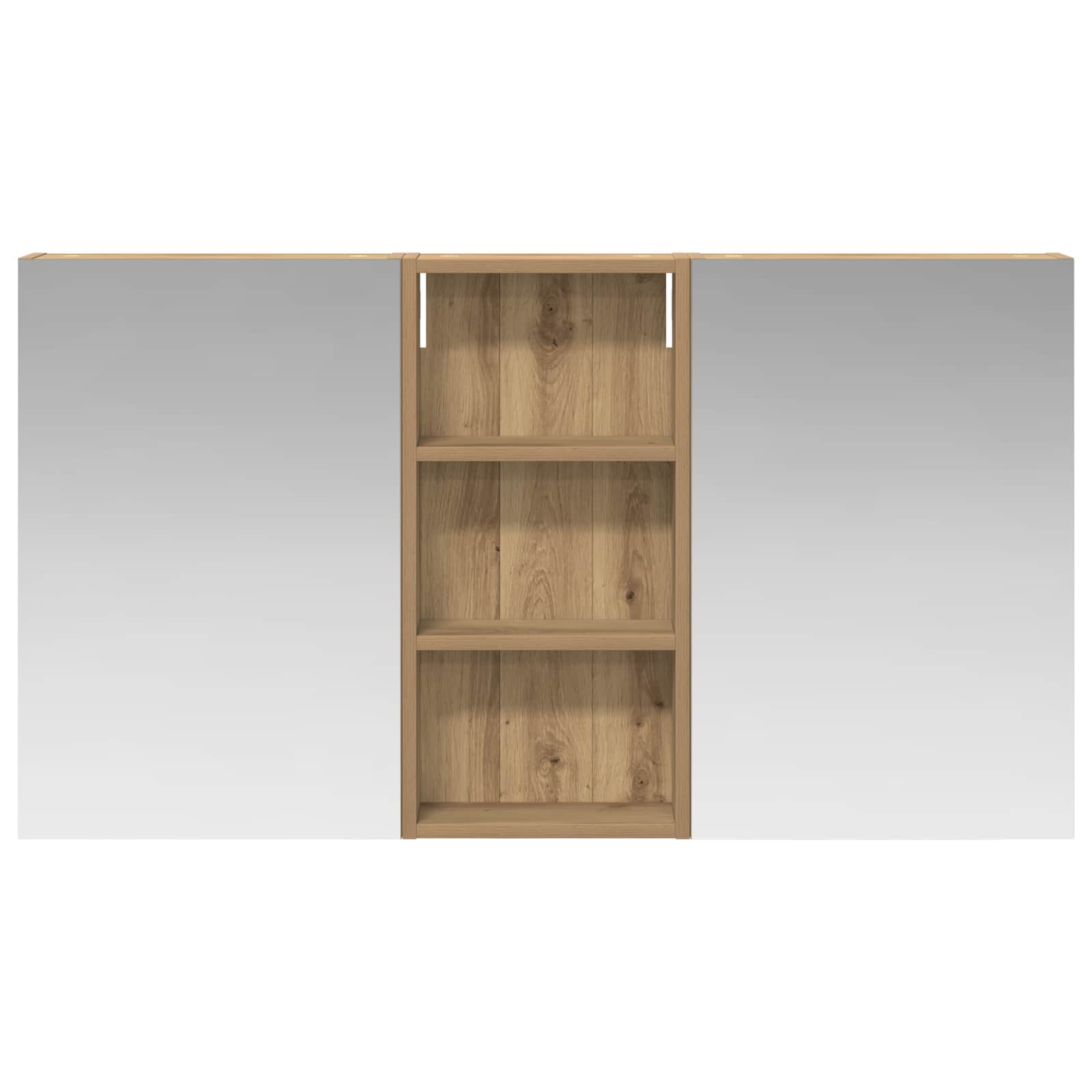 Badeværelsesskabsæt 3 pcs 110 x 10,5 x 60,5 cm Konstrueret træ