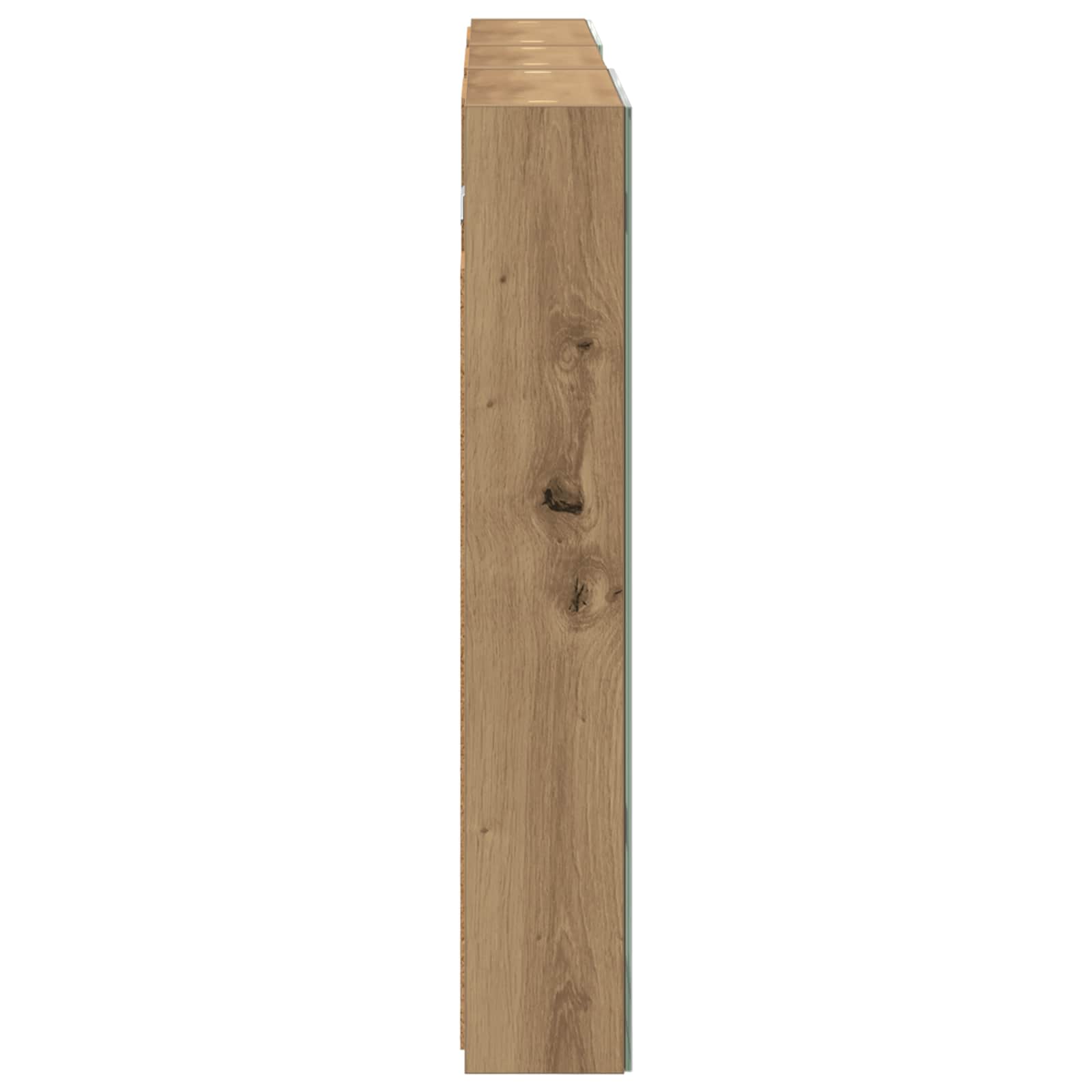 Badeværelsesskabsæt 3 pcs 110 x 10,5 x 60,5 cm Konstrueret træ