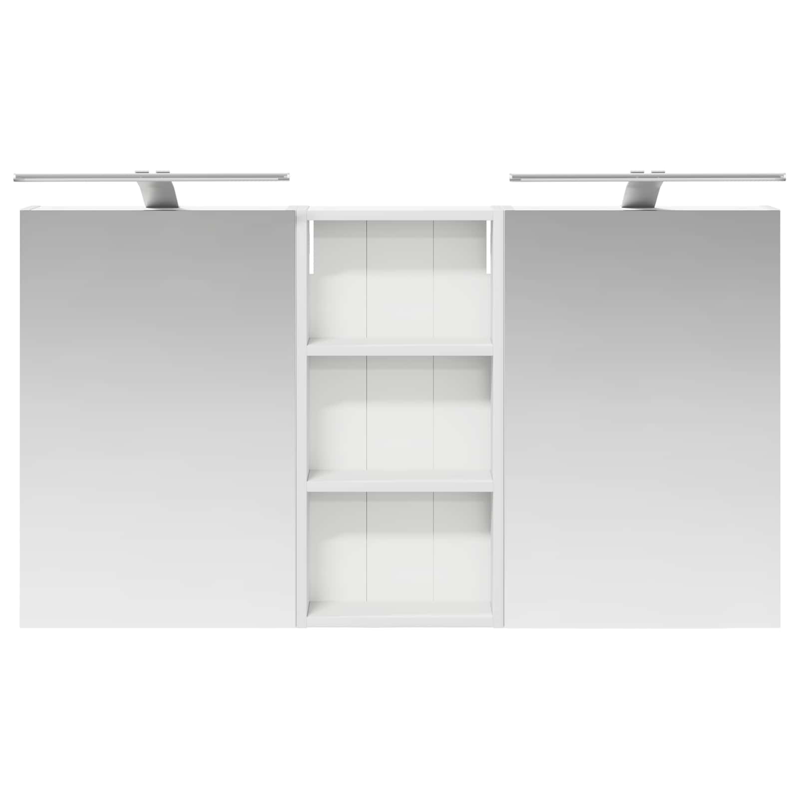 Badeværelsesskabsæt 3 pcs 110 x 10,5 x 60,5 cm Konstrueret træ