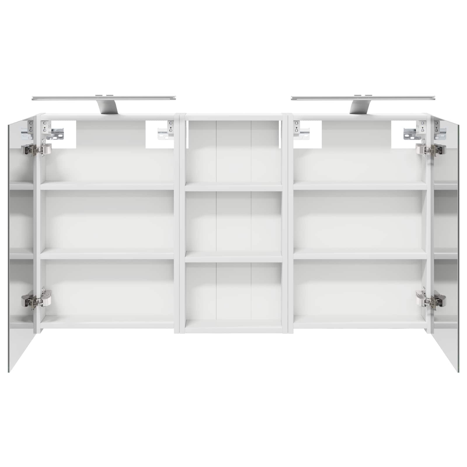 Badeværelsesskabsæt 3 pcs 110 x 10,5 x 60,5 cm Konstrueret træ