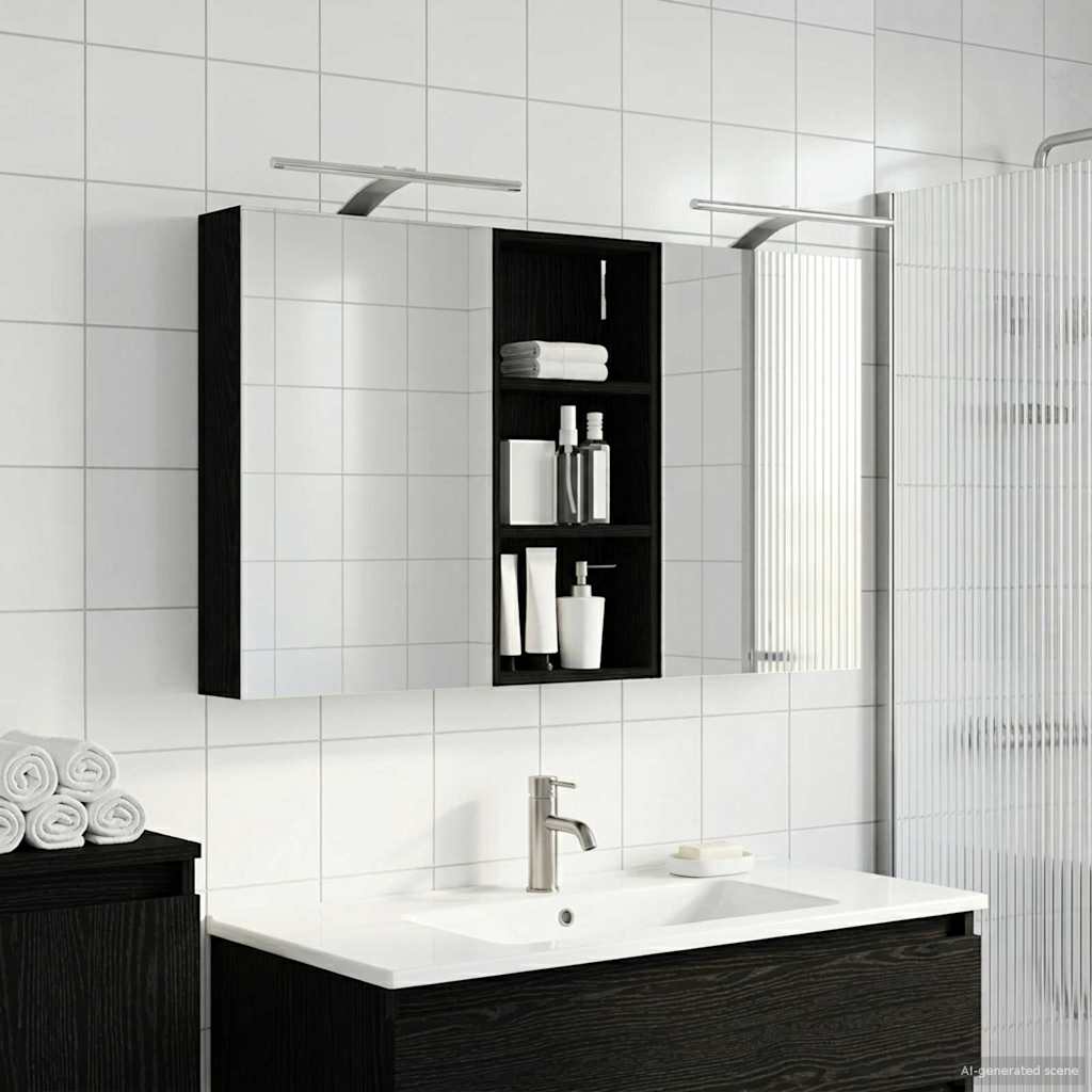 Badevrelsesskabst 3 stk. 110 x 10,5 x 60,5 cm Konstrueret tr