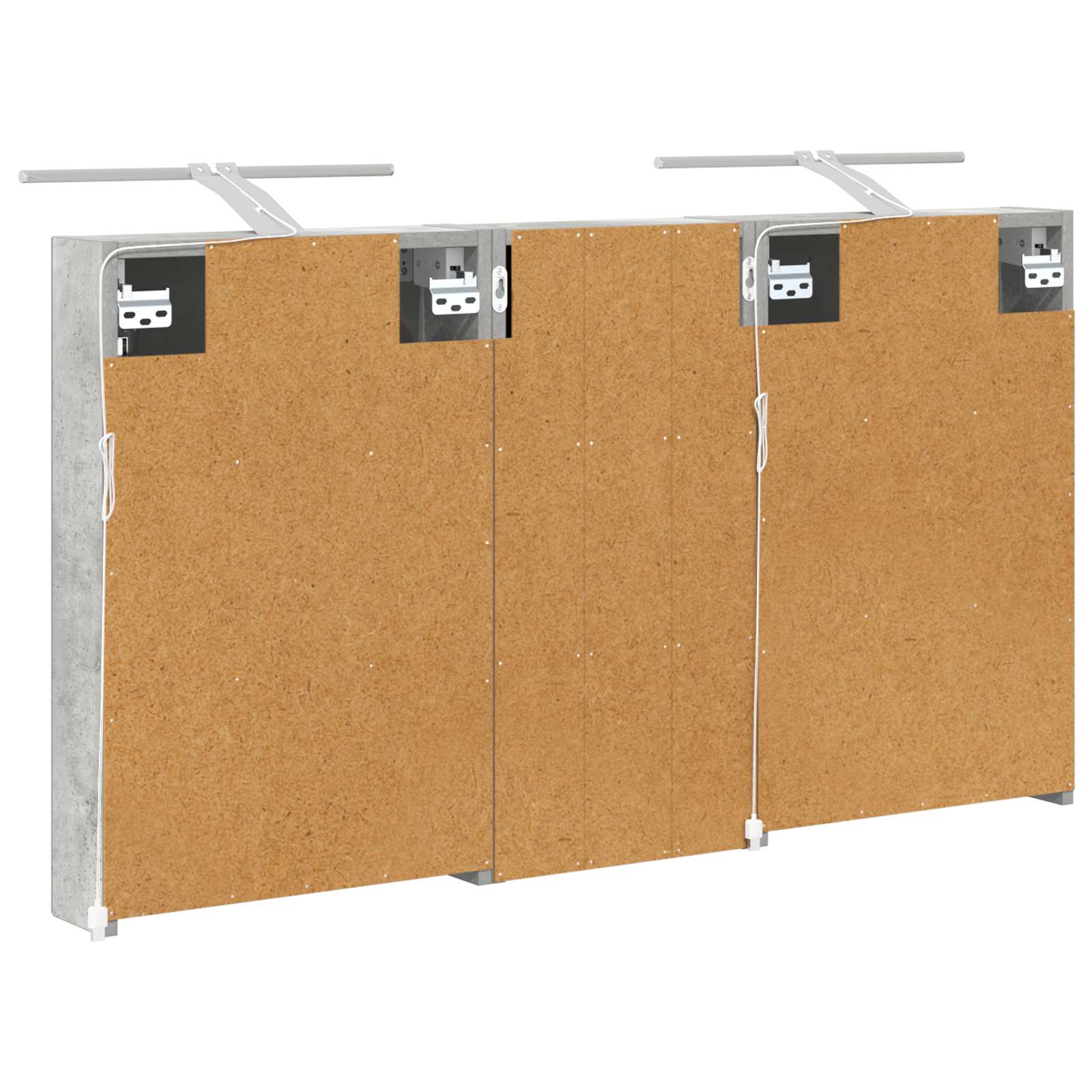 Badeværelsesskabsæt 3 pcs 110 x 10,5 x 60,5 cm Konstrueret træ