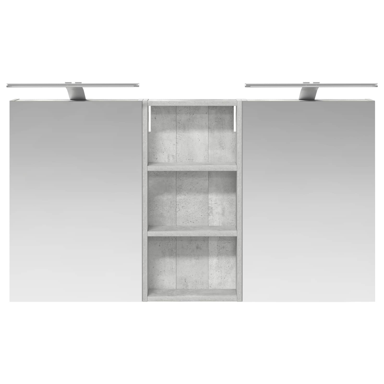 Badeværelsesskabsæt 3 pcs 110 x 10,5 x 60,5 cm Konstrueret træ