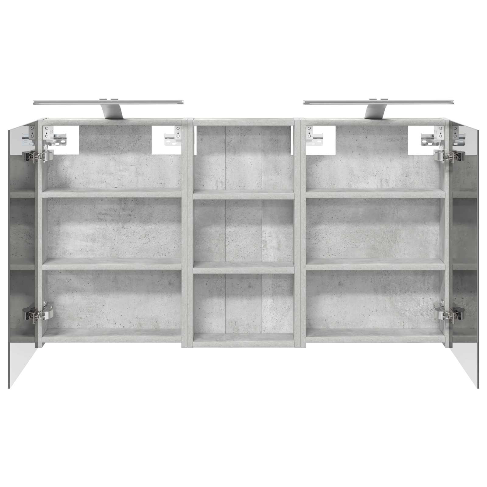 Badeværelsesskabsæt 3 pcs 110 x 10,5 x 60,5 cm Konstrueret træ