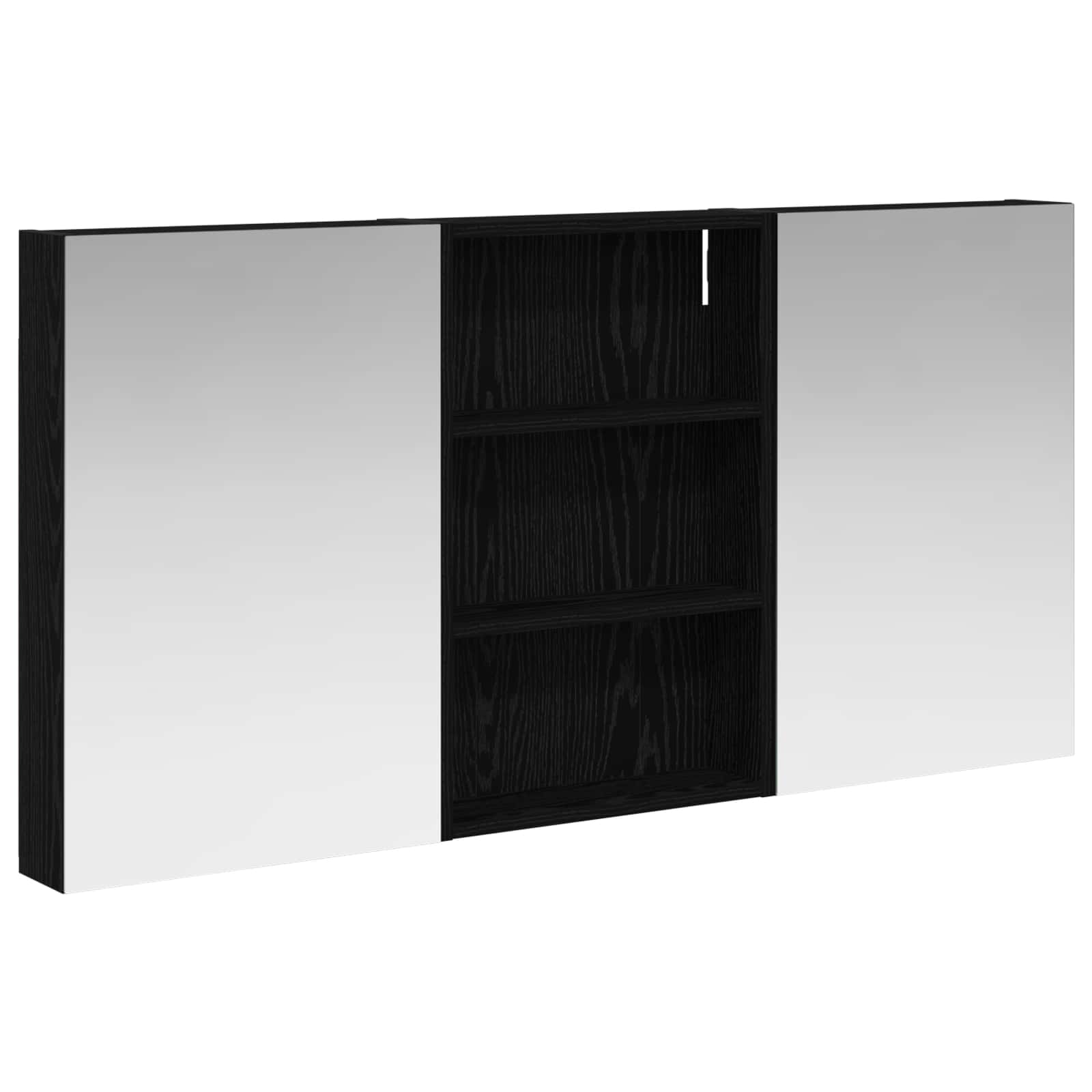 Badeværelsesskabsæt 3 pcs 120 x 10,5 x 60,5 cm Konstrueret træ