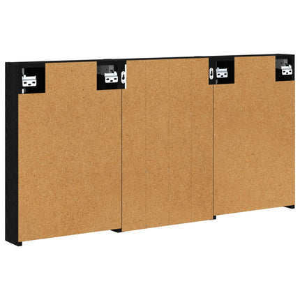 Badeværelsesskabsæt 3 stk. 120 x 10,5 x 60,5 cm Konstrueret træ