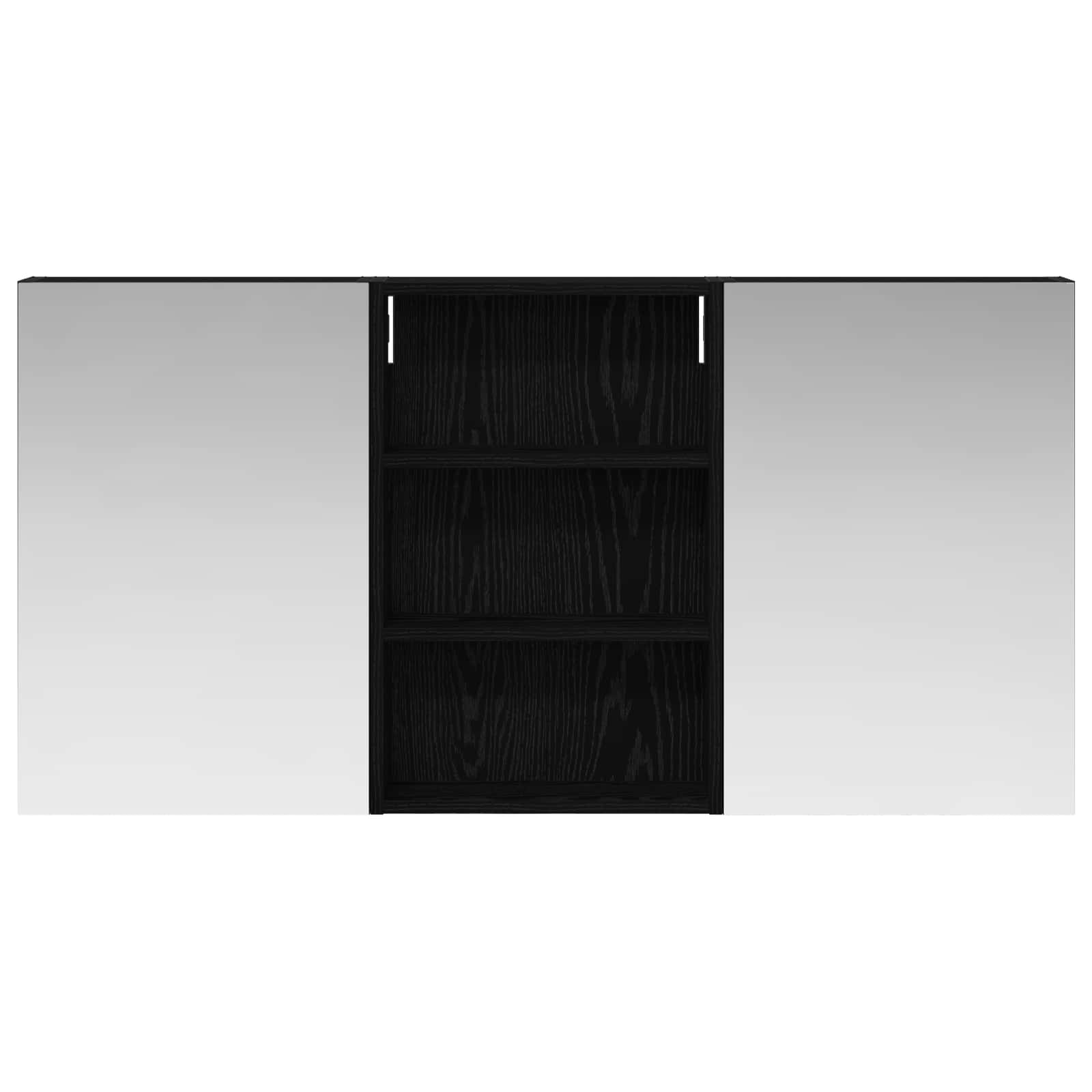 Badeværelsesskabsæt 3 pcs 120 x 10,5 x 60,5 cm Konstrueret træ