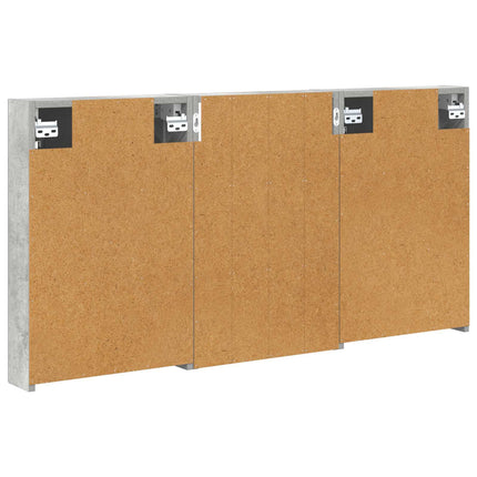 Badeværelsesskabsæt 3 stk. 120 x 10,5 x 60,5 cm Konstrueret træ