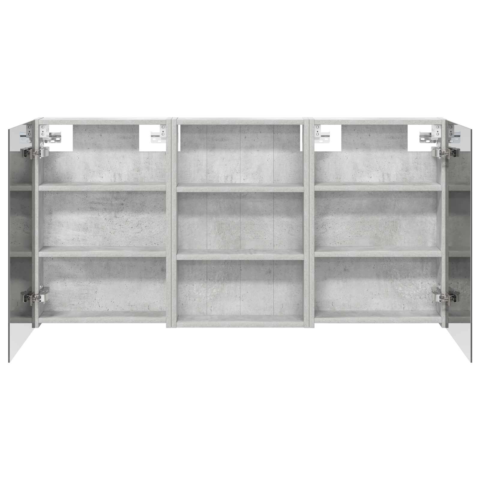 Badeværelsesskabsæt 3 pcs 120 x 10,5 x 60,5 cm Konstrueret træ