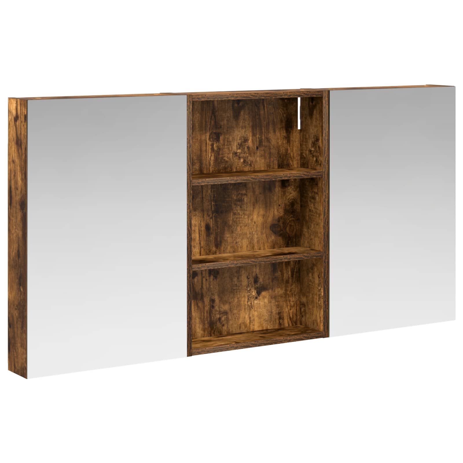 Badeværelsesskabsæt 3 pcs 120 x 10,5 x 60,5 cm Konstrueret træ