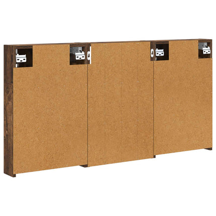 Badeværelsesskabsæt 3 stk. 120 x 10,5 x 60,5 cm Konstrueret træ