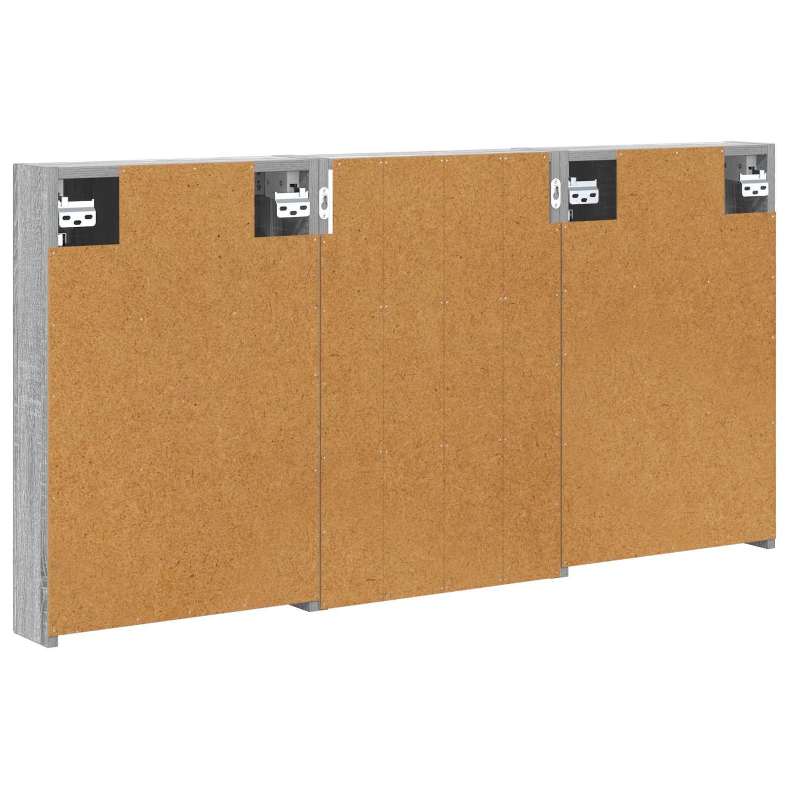 Badeværelsesskabsæt 3 pcs 120 x 10,5 x 60,5 cm Konstrueret træ