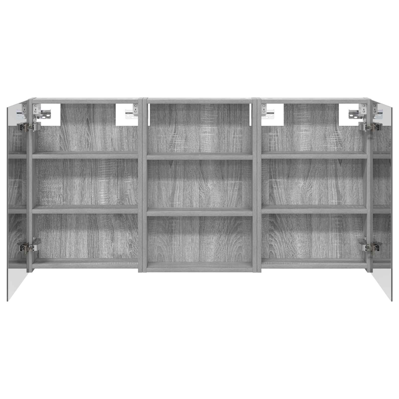 Badeværelsesskabsæt 3 pcs 120 x 10,5 x 60,5 cm Konstrueret træ