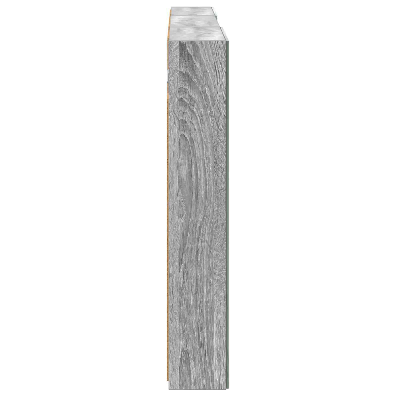 Badeværelsesskabsæt 3 pcs 120 x 10,5 x 60,5 cm Konstrueret træ