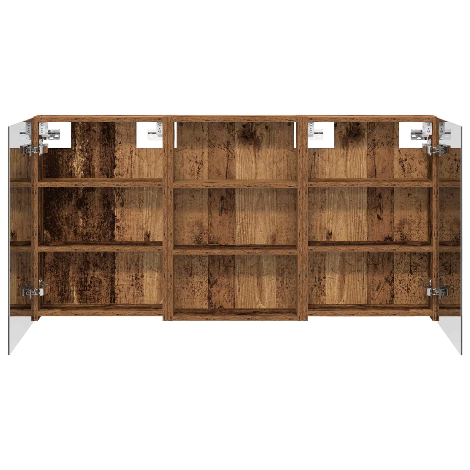 Badeværelsesskabsæt 3 pcs 120 x 10,5 x 60,5 cm Konstrueret træ