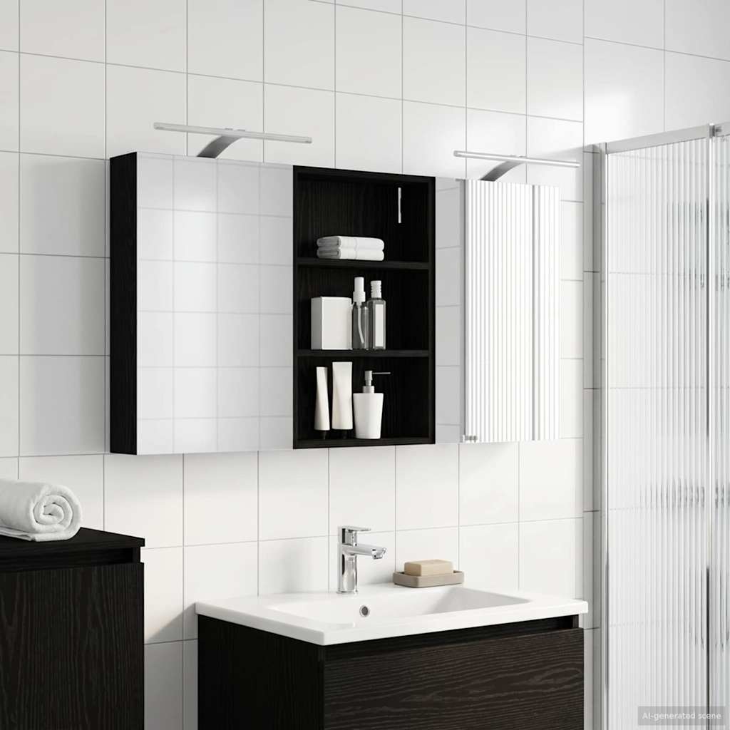 Badevrelsesskabst 3 stk. 120 x 10,5 x 60,5 cm Konstrueret tr