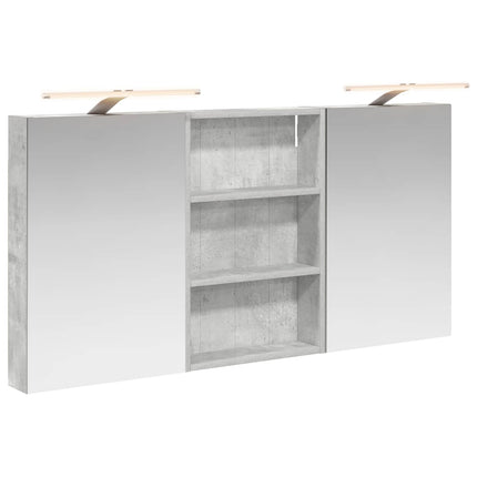 Badeværelsesskabsæt 3 stk. 120 x 10,5 x 60,5 cm Konstrueret træ