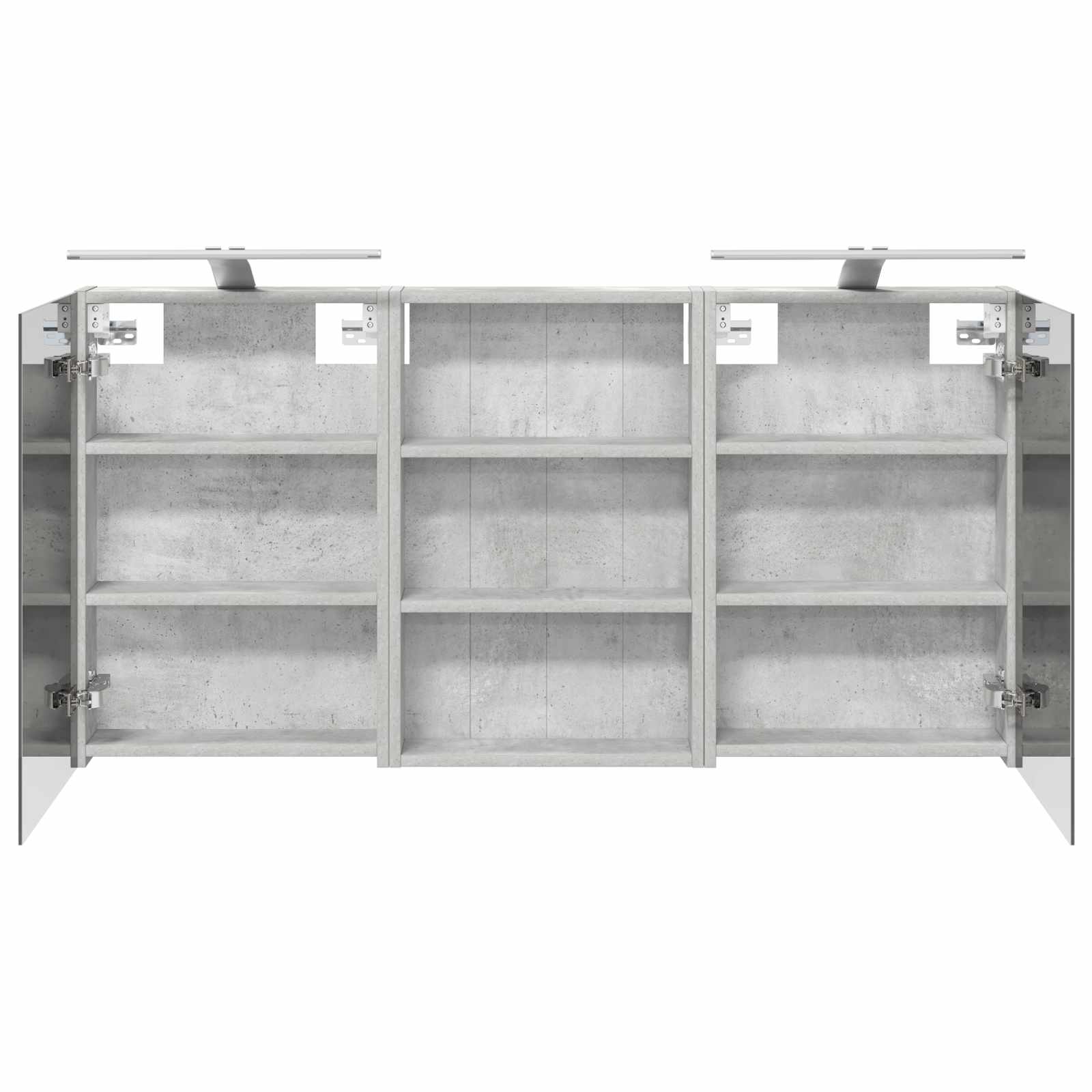 Badeværelsesskabsæt 3 pcs 120 x 10,5 x 60,5 cm Konstrueret træ