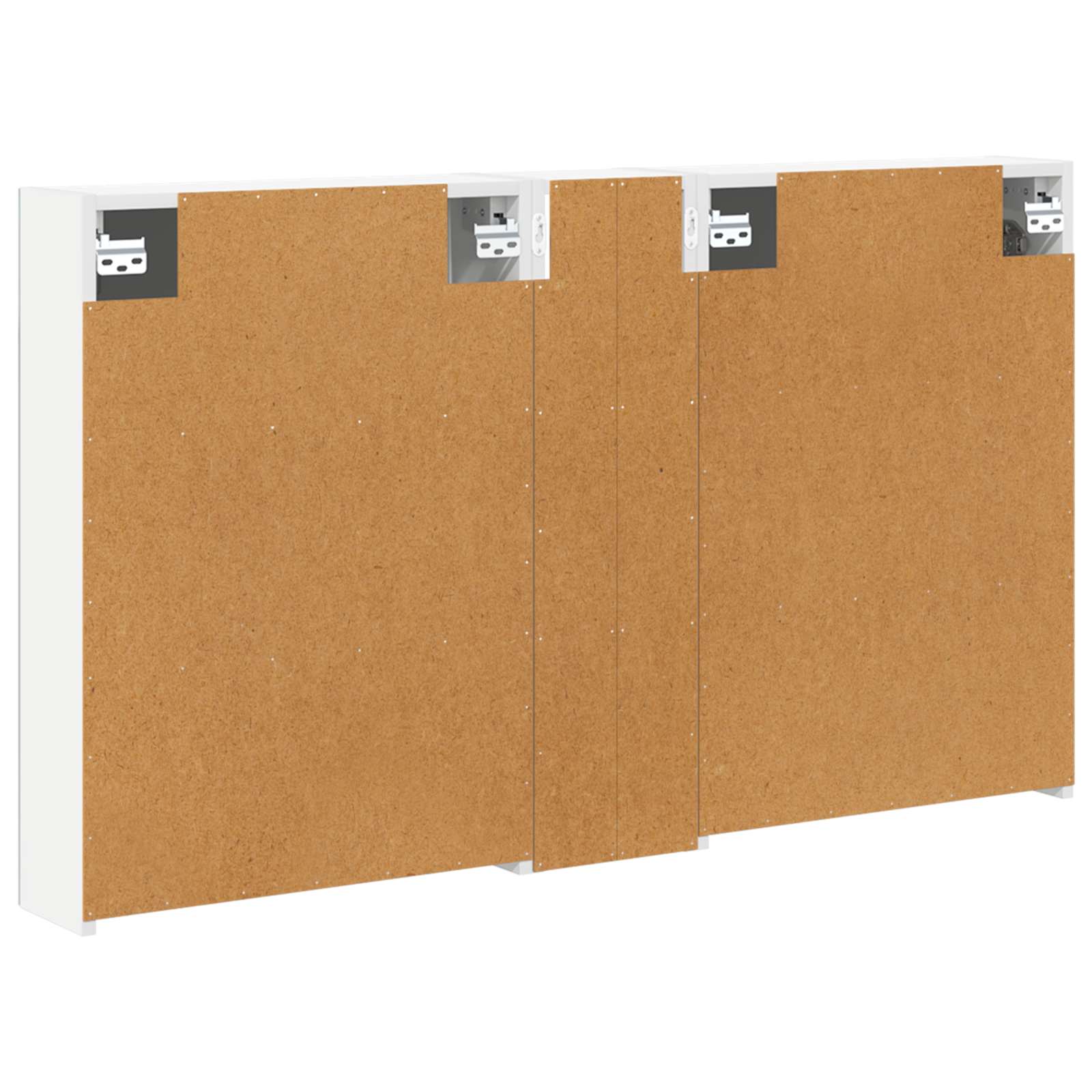 Badeværelsesskabsæt 3 pcs 120 x 14,5 x 70 cm Konstrueret træ