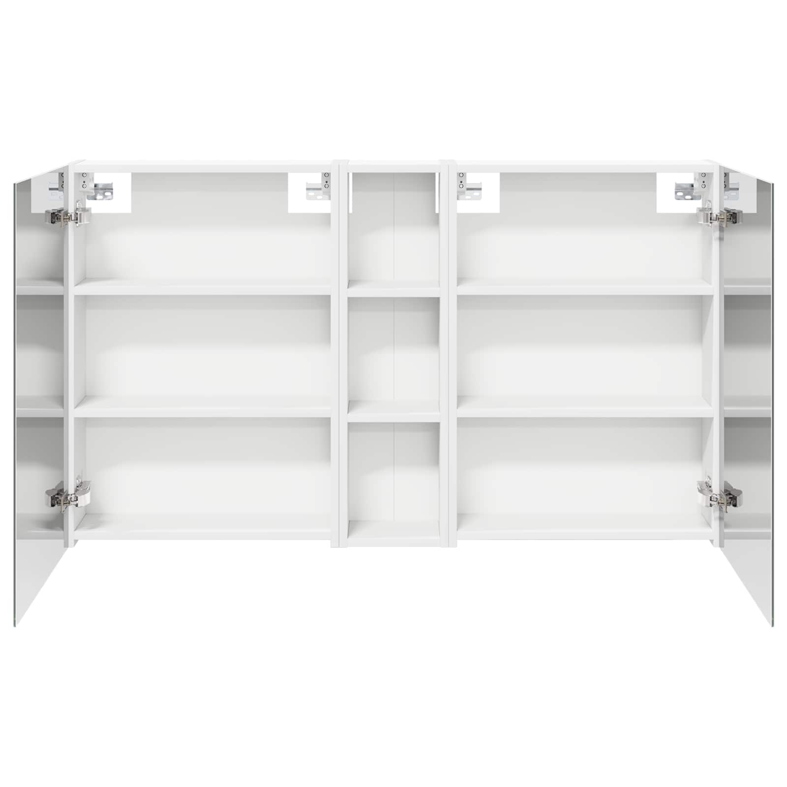 Badeværelsesskabsæt 3 pcs 120 x 14,5 x 70 cm Konstrueret træ