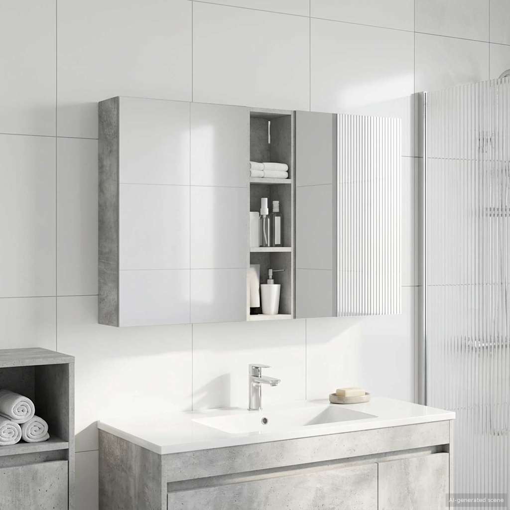Badevrelsesskabst 3 stk. 120 x 14,5 x 70 cm Konstrueret tr