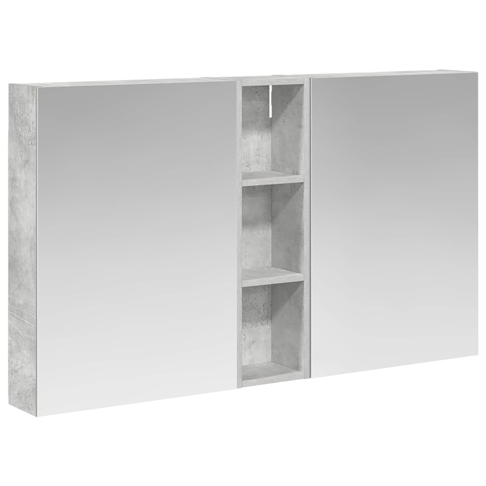 Badeværelsesskabsæt 3 pcs 120 x 14,5 x 70 cm Konstrueret træ