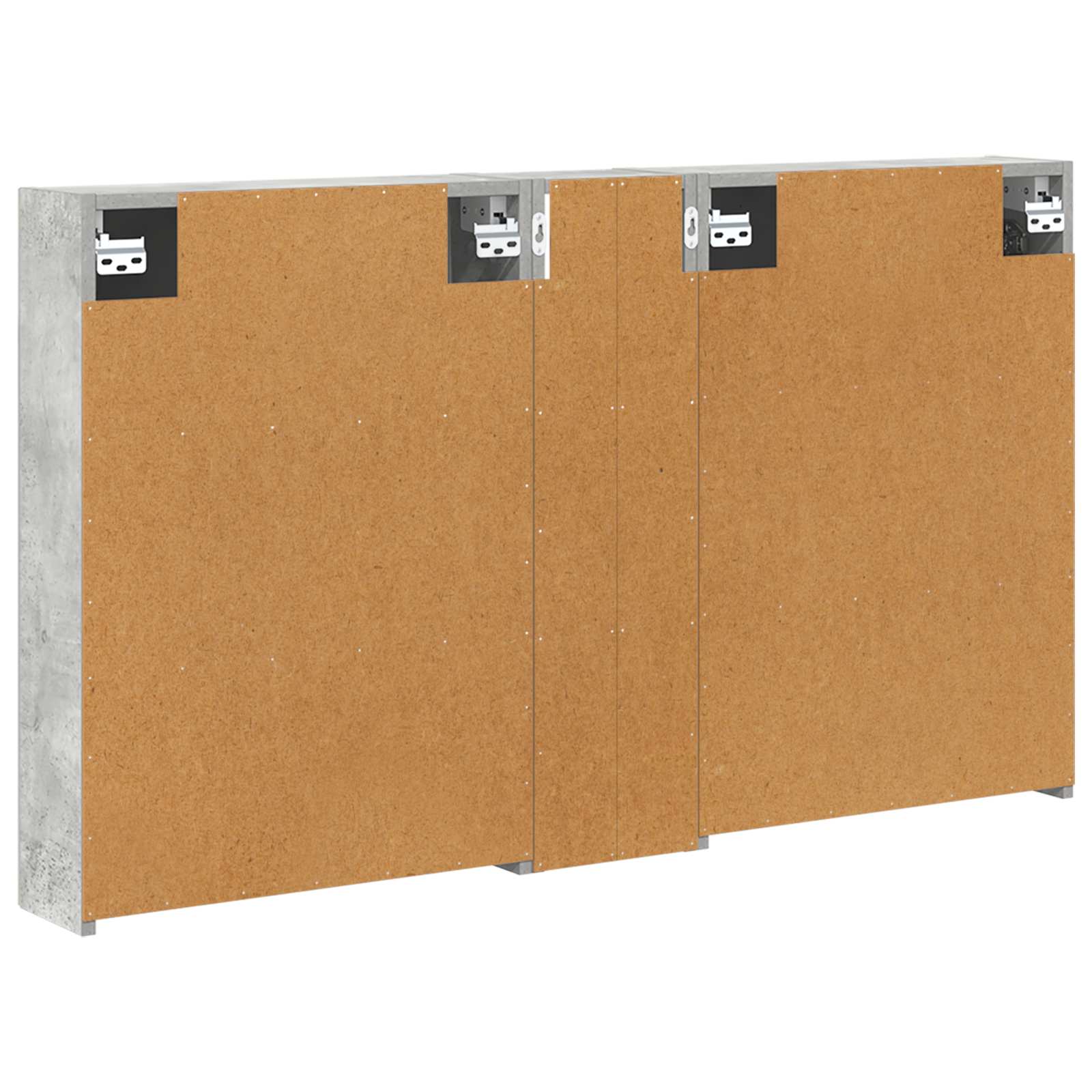Badeværelsesskabsæt 3 pcs 120 x 14,5 x 70 cm Konstrueret træ