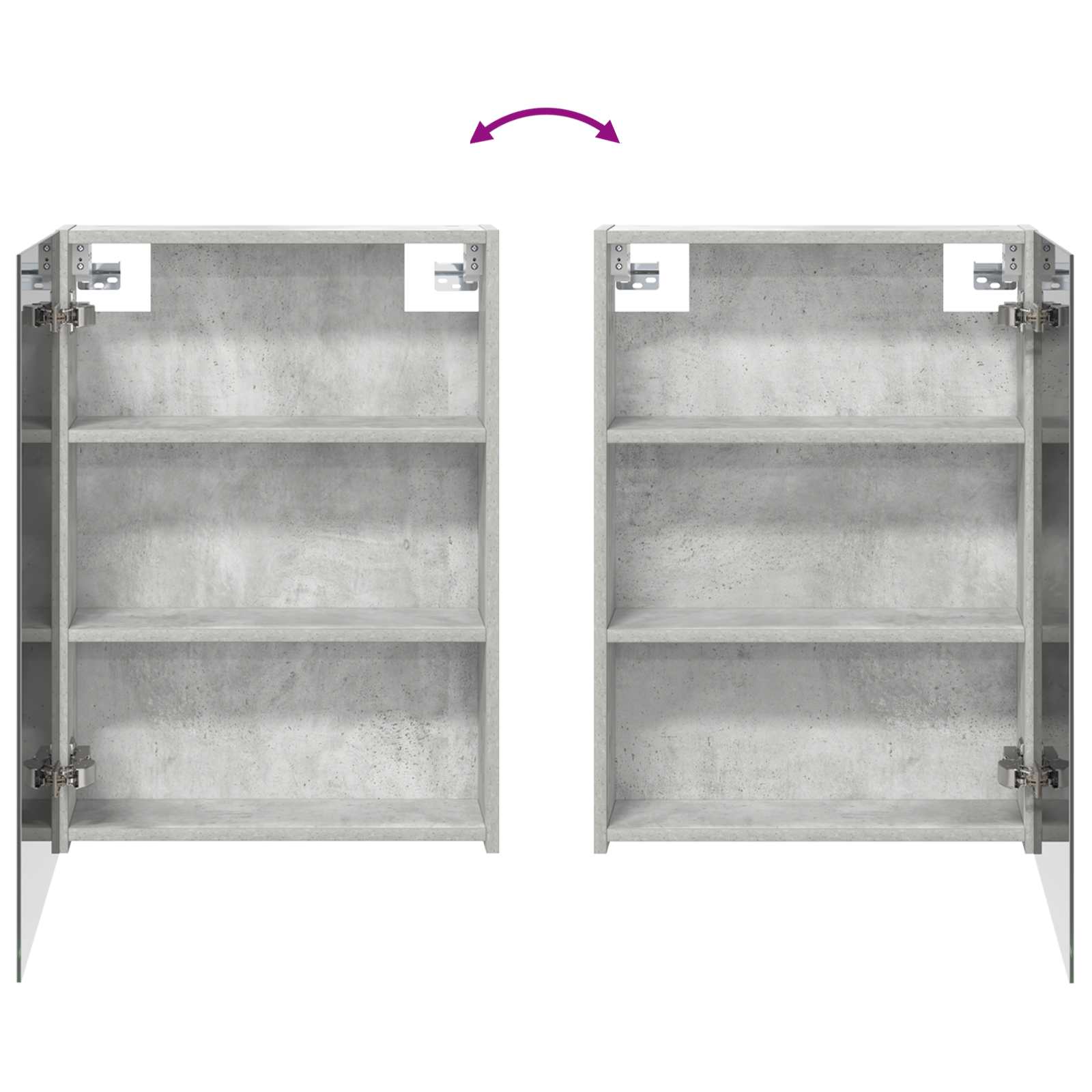 Badeværelsesskabsæt 3 pcs 120 x 14,5 x 70 cm Konstrueret træ
