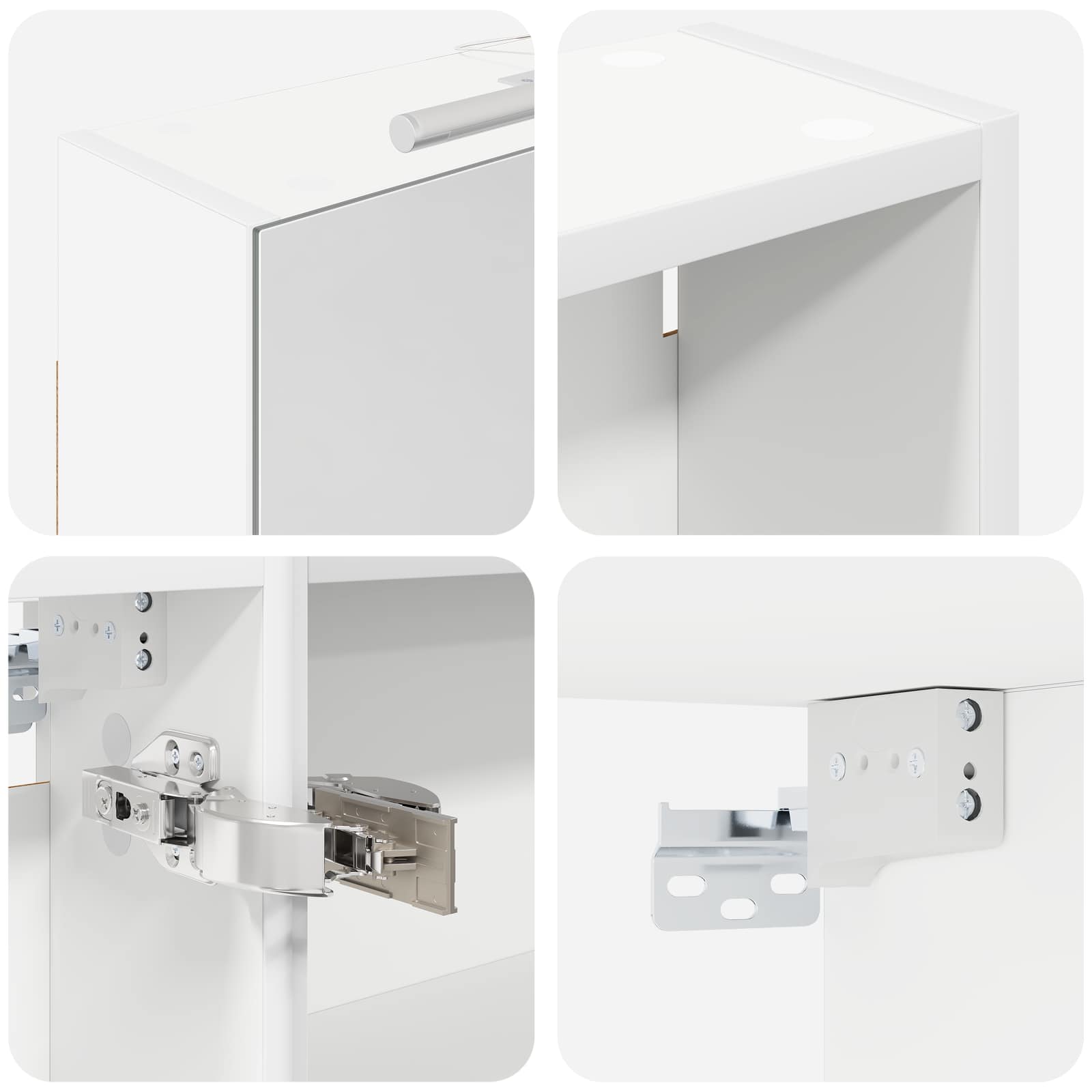 Badeværelsesskabsæt 3 pcs 120 x 14,5 x 70 cm Konstrueret træ