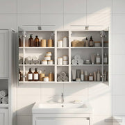Badeværelsesskabsæt 3 pcs 120 x 14,5 x 70 cm Konstrueret træ
