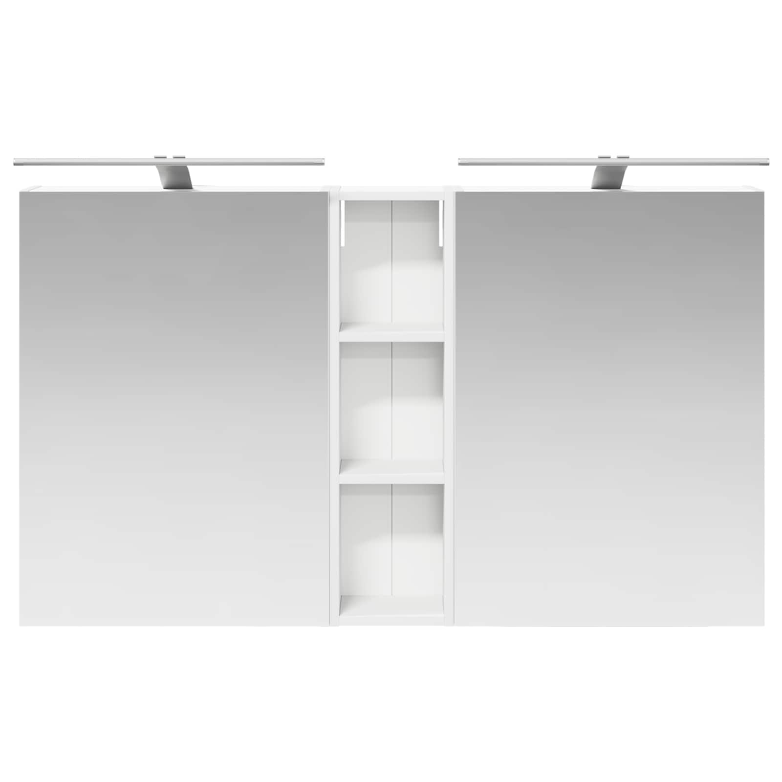 Badeværelsesskabsæt 3 pcs 120 x 14,5 x 70 cm Konstrueret træ