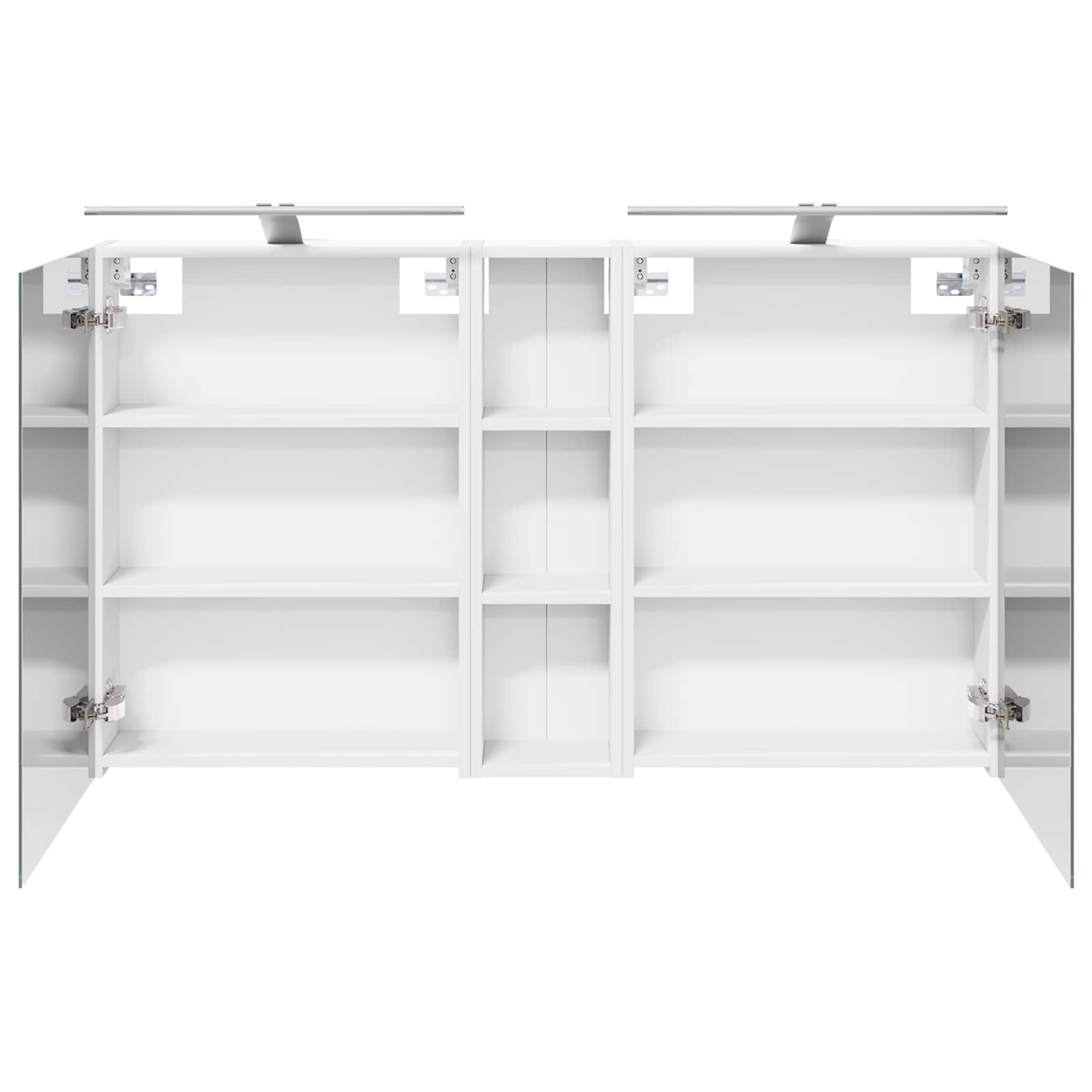 Badeværelsesskabsæt 3 pcs 120 x 14,5 x 70 cm Konstrueret træ