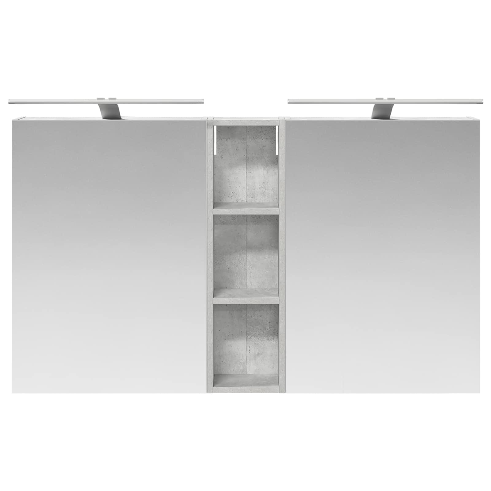 Badeværelsesskabsæt 3 pcs 120 x 14,5 x 70 cm Konstrueret træ