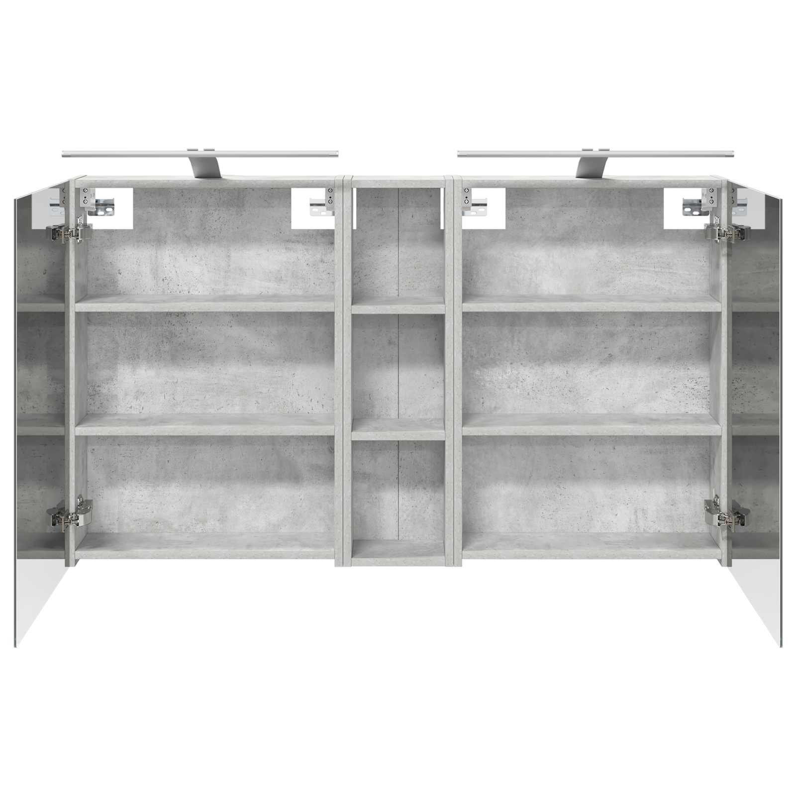 Badeværelsesskabsæt 3 pcs 120 x 14,5 x 70 cm Konstrueret træ