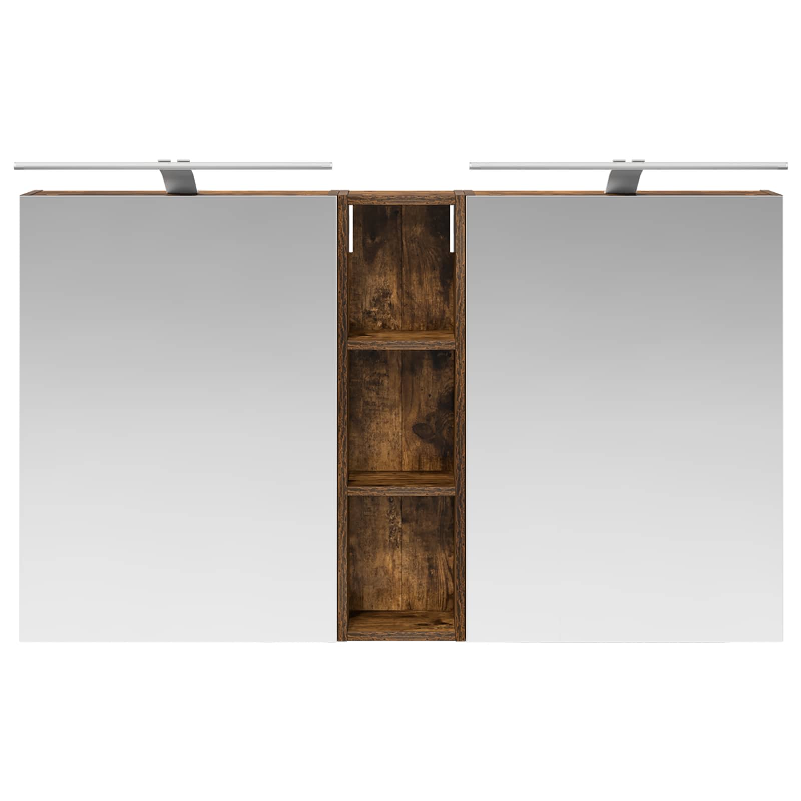 Badeværelsesskabsæt 3 pcs 120 x 14,5 x 70 cm Konstrueret træ